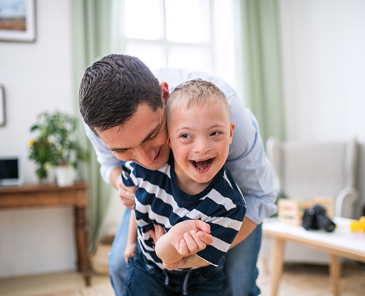 Father With Smiling Child